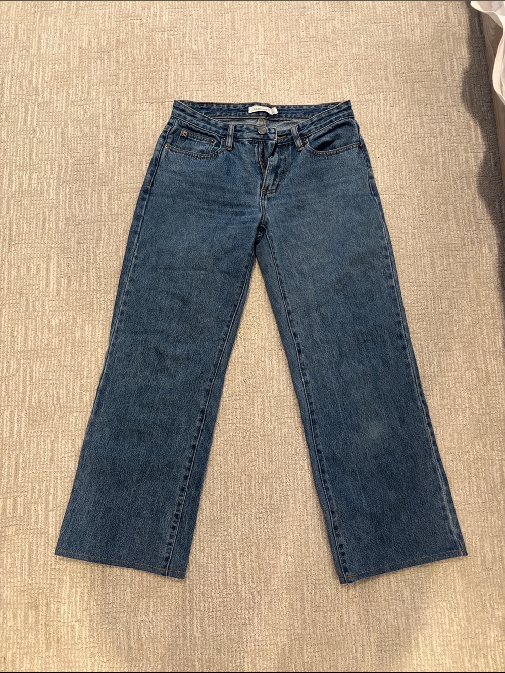 Glassons Straight-Leg Jeans in Dark Blue Denim